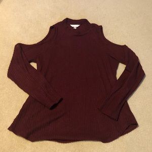 Decree Cold Shoulder Sweater